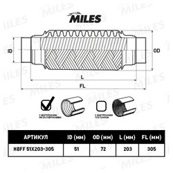 MILES HBFF51X203-305